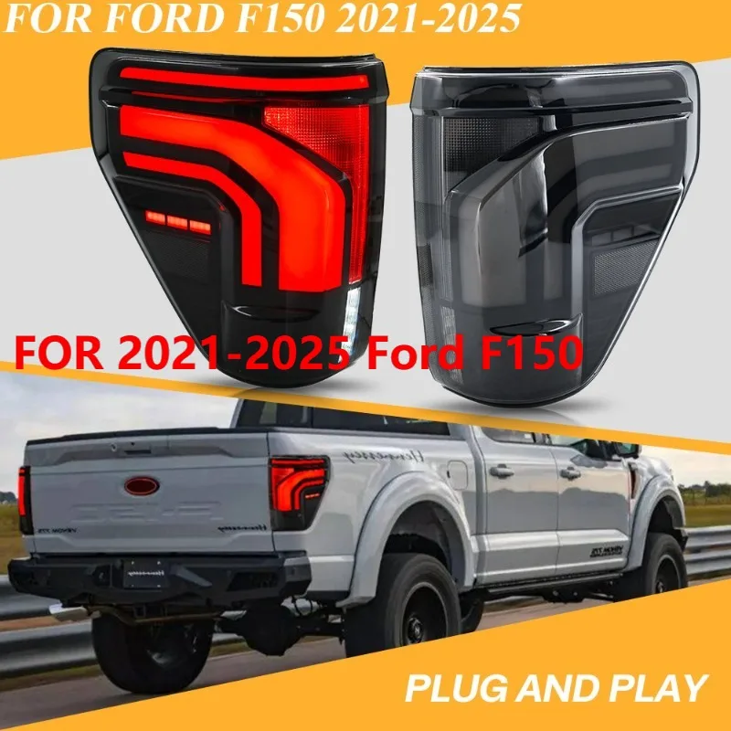 

Для Ford F150 2021-2025 гг. — пара дымчатых светодиодных задних фонарей в сборе
