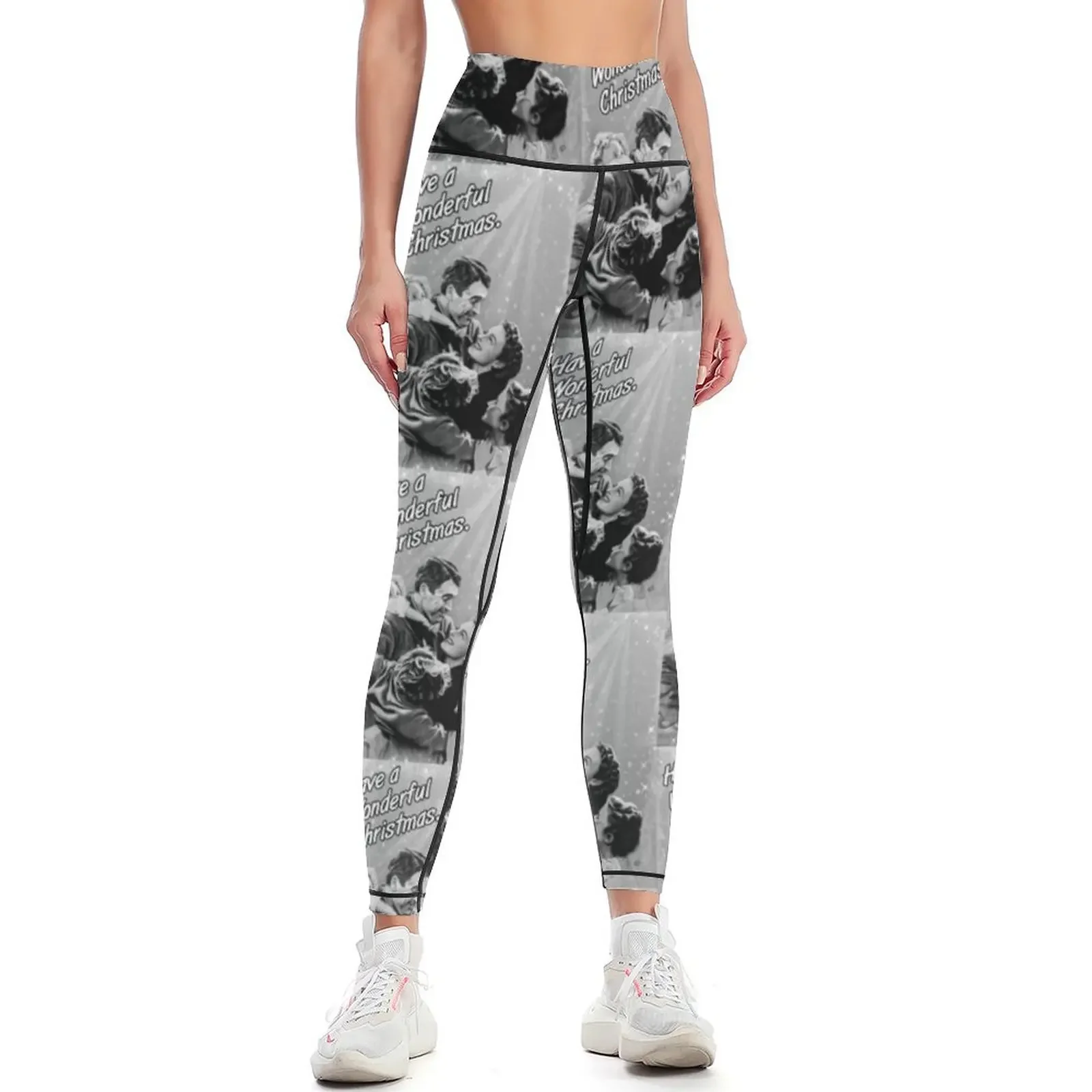 

It's a Wonderful Life - Christmas Leggings Sportswear woman gym gym clothing Tight fitting woman Women's gym Womens Leggings