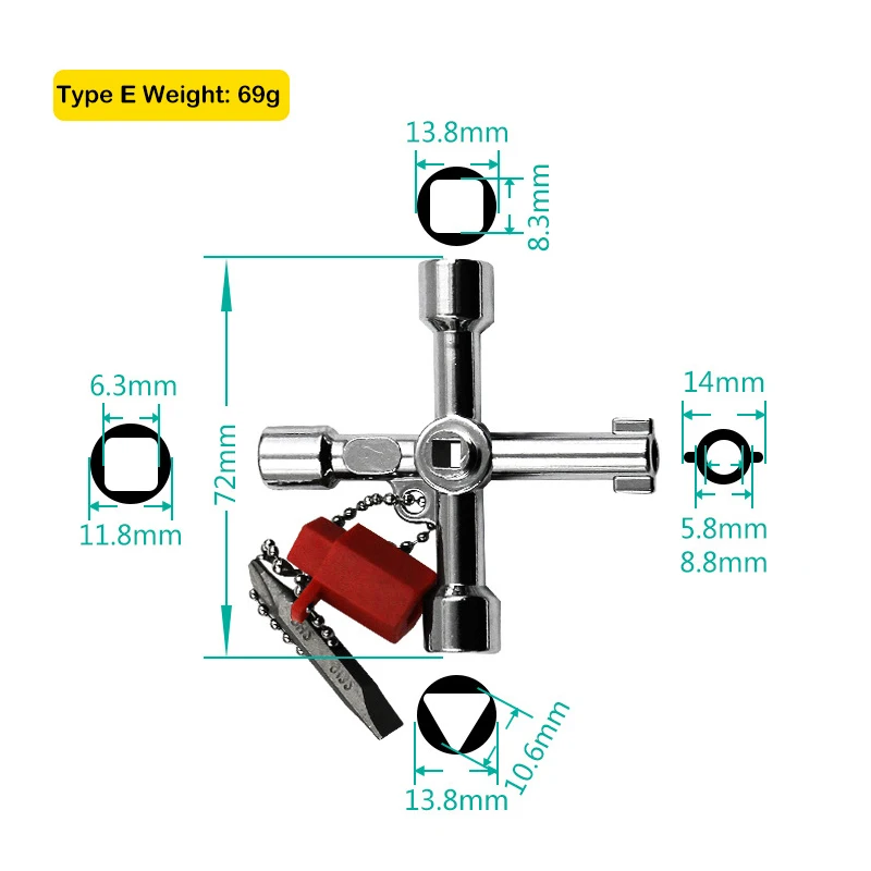 Multi-Function 4 Ways Universal Triangle Key Wrench High Quality Keys Triangle Wrench Multifunction Repair Tools Hand Tools