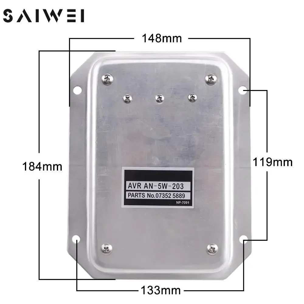 AN-5-203 AN-5W-203 AVR Automatic Voltage Regulator Stabilizer Control Module Japan Denyo Generator Parts Compatible For Original image 2