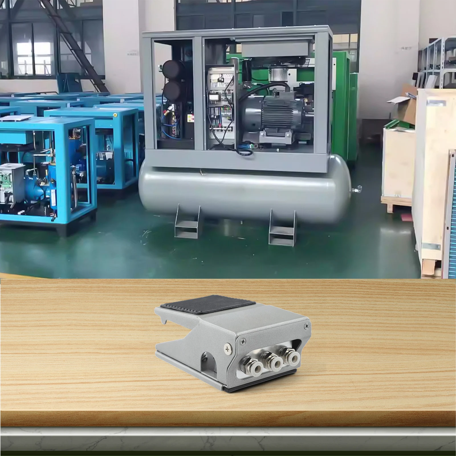 

FV420 Pneumatic Foot Pedal Valve Use in Automotive and Industrial Applications with Easy Airflow Direction Control