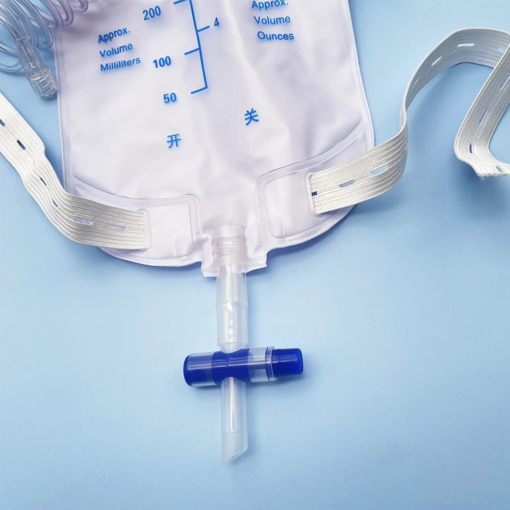 Urin-Sammelbeutel für Haustiere (Katzen, Hunde) 150ml 300ml mit Luer-Katheter, Einweg-Drainage, Verlängerungsschlauch und Aufhängeriemen – Detail 7