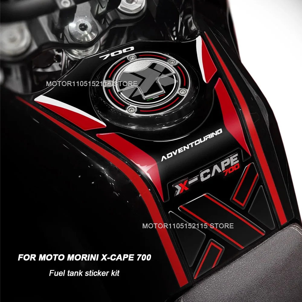 X-Cape 700 Motorcycle Accessori Fuel Tank Pad 3D Sticker Knee Grip Traction Protector Decals for Moto Morini X-Cape 700