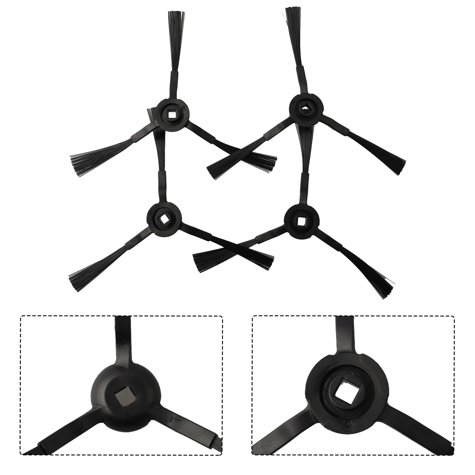 Eufy-cepillos laterales para RoboVac L35 HybridL35 HybridL35 HybridL35 Hybrid + LR30 Hybird +, limpieza eficiente de áreas difíciles de alcanzar, 4 piezas