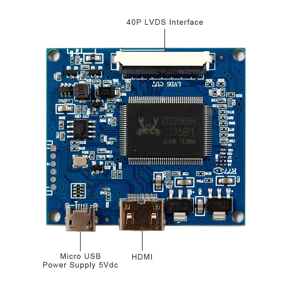 VSDISPLAY 8inch IPS HJ080IA-01E 1024X768 TFT-LCD Screen With HDMI-mini LCD Controller Board