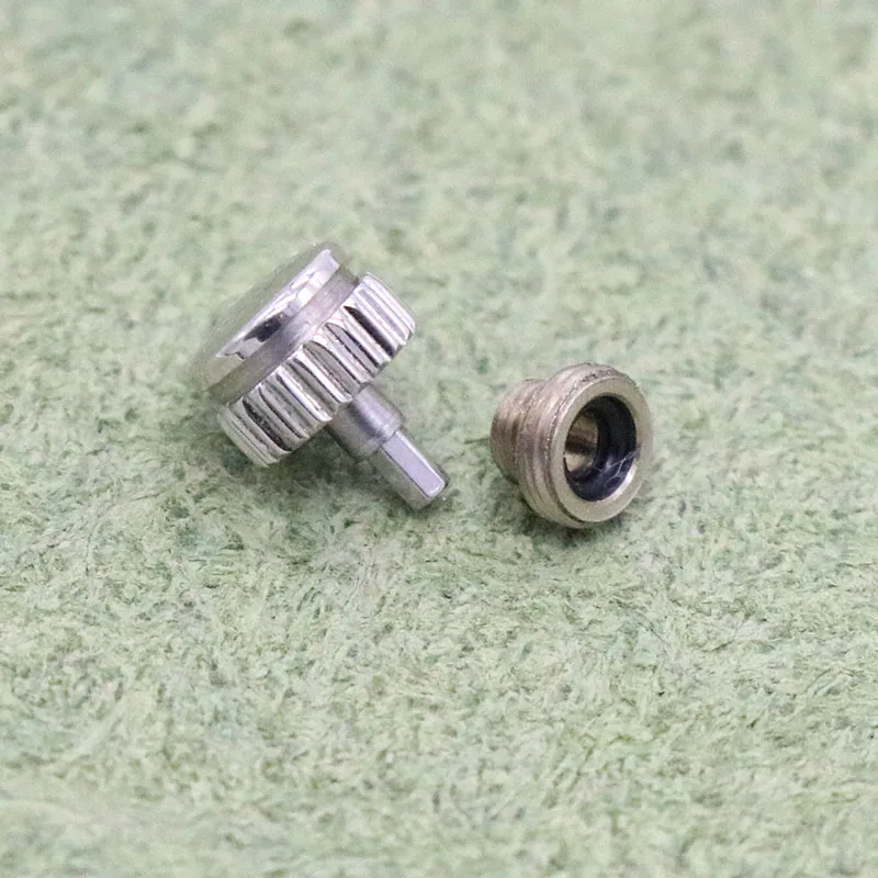 Tudo Aço Cabeça Tempo Botão Assista Acessórios, Prata Crown Peças, Longines Comcast Peças Ferramentas