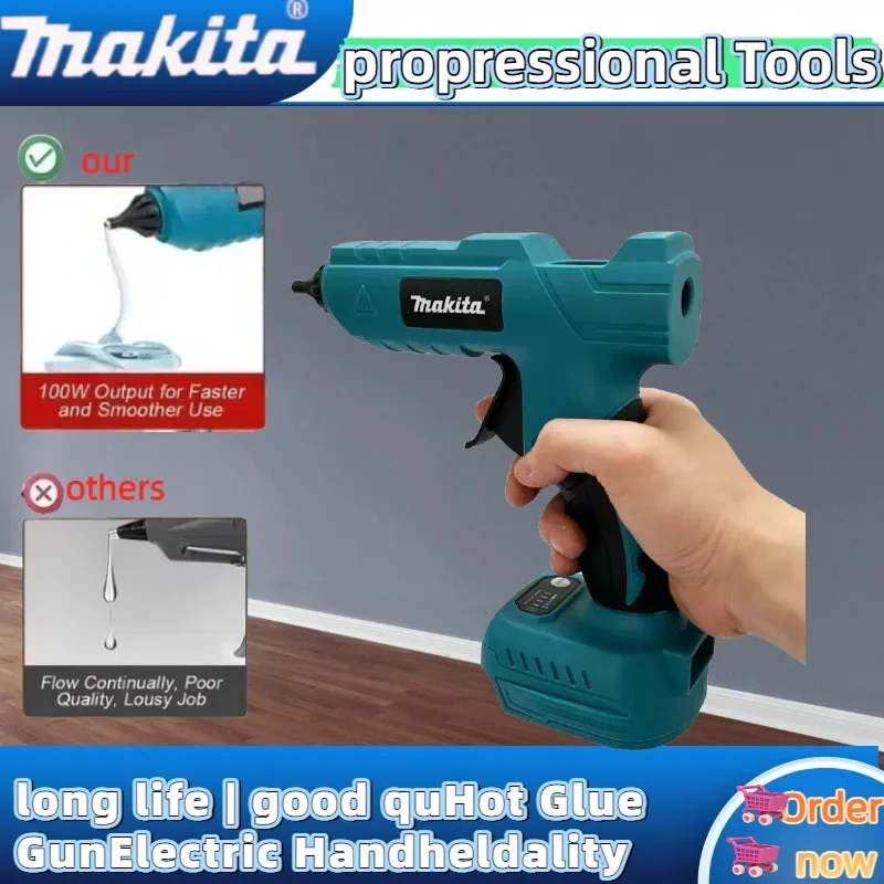 

Makita Cordless Electric Handheld Hot Glue Gun Repair DIY Tool Hot Melt Welding Hot Air Gun Anti-scald Nozzle For Makita Battery