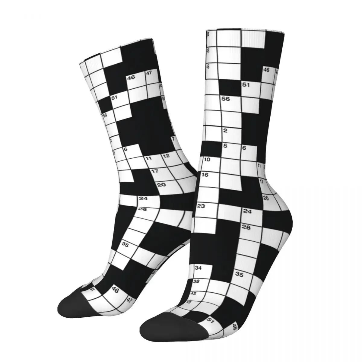 

Crosswords Are Awesome Socks Harajuku High Quality Stockings All Season Long Socks Accessories for Man's Woman's Christmas Gifts