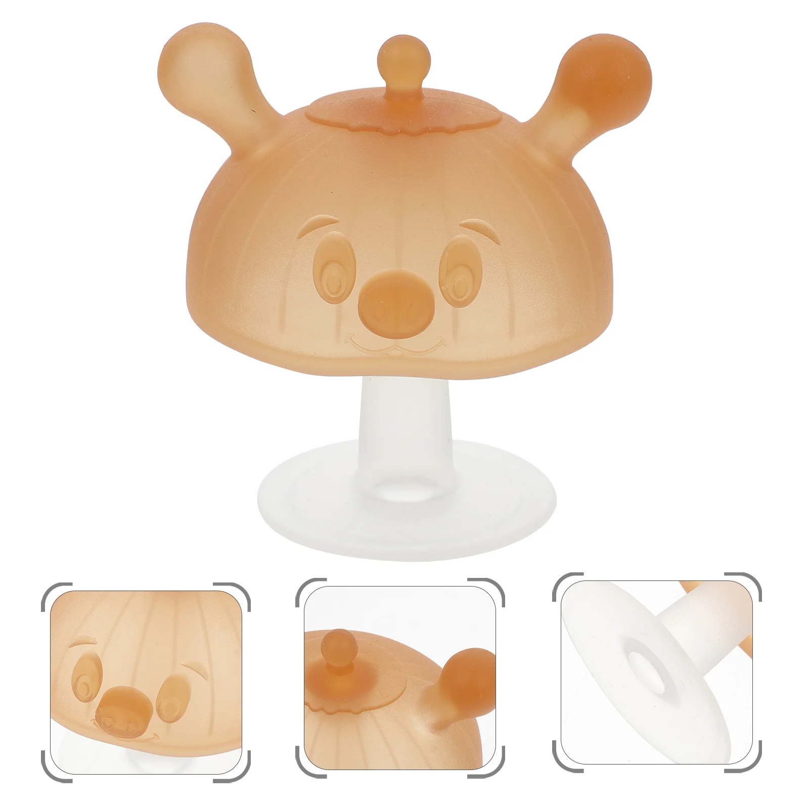 Sensory Teether Toys for Toddlers Silicone Mushroom Silica Gel Newborn