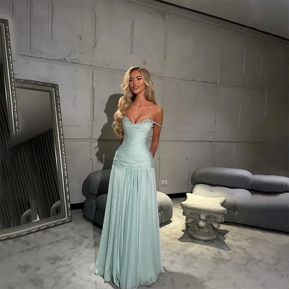 

Elegant Prom Dresses for Women 2025 Sweetheart Off Shoulder Evening Gowns Long A Line Saudi Arabian Formal Gown Customized