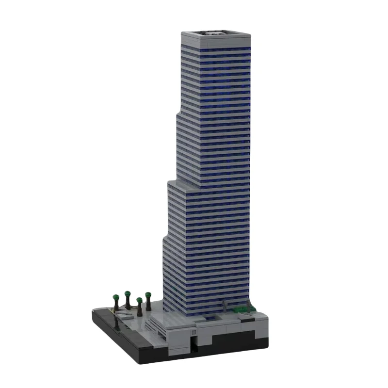 Citi Center Tower model wieżowca 1226 sztuk małych cząstek MOC pasujące klocki do zabawek wyświetlają kreatywne prezenty świąteczne