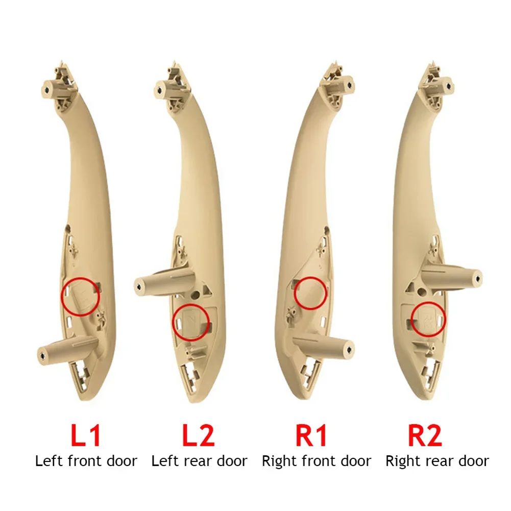 مقبض سحب الباب الداخلي داخل اللوحة مع غطاء الكسوة ملحقات السيارة لسيارات BMW 3 Series F30 F80 F31 F32 F33 F34 F35 F36 2013-18 #3