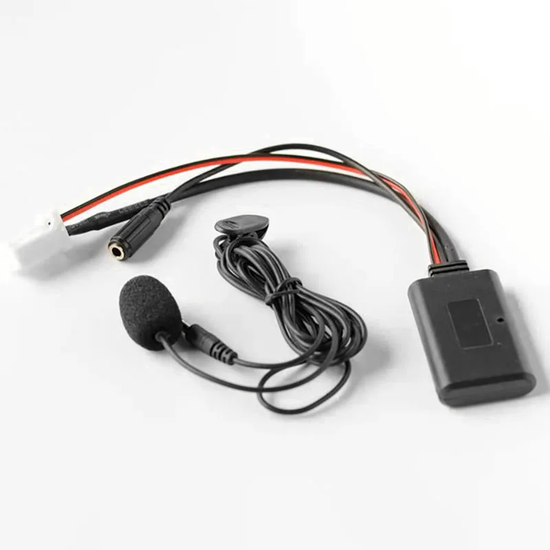 Samochodowy Bluetooth 5.0 Aux wejściem Audio mikrofon przewodowy bezgłośny Adapter 8Pin wtyczka do Nissan Sylphy Tiida Qashqai Geniss