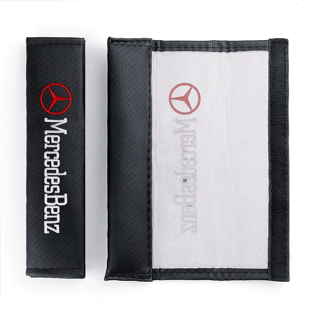 Car Seat Belt Cover Shoulder Protector Pads Center Cover for Mercedes Benz AMG GLB W108 W124 W169 W176 W203 W204 W205 W210 W211 view 2