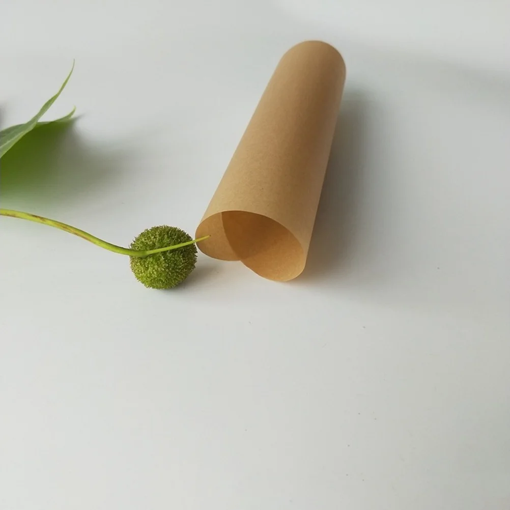 

100pcs Baking Paper Round 10 Inch 25.4Cm Brown Oil-Proof Cake Liners For Bbq Cupcake Non-Stick Pads Disposable Mats Home Party