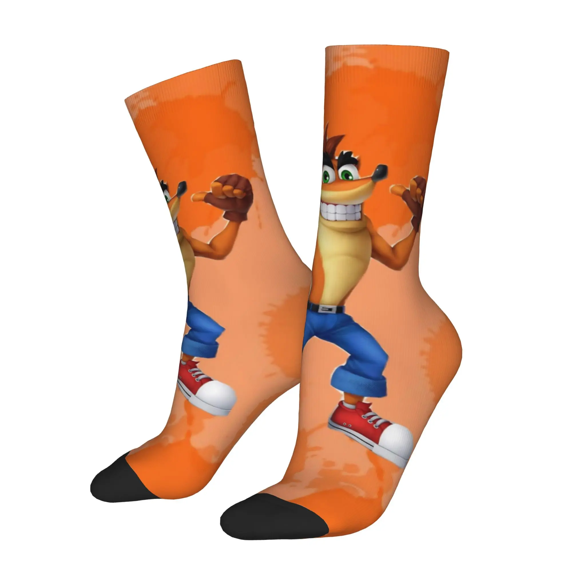 Fashion Male Men Socks Casual Crashed Game Bandicoots  Sock Polyester  High Quality Women Socks Spring Summer Autumn Winter