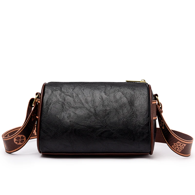 Casual Women Handbag Soft Leather Shoulder Crossbody Bags for Women New Fashion Print Ladies Messenger Tote Bag Sac A Main