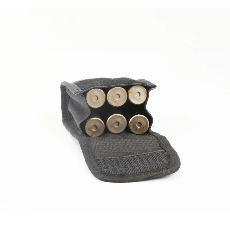 Tactical 6 Rounds Shell Holder Ammo Bag Molle Bullet Holder Pouch Rifle 12/20 Gauge Shotgun Cartridge Shooting Hunting Pack view 5