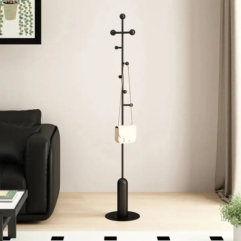P1 Minimalist Hanging Coat Racks Hall Tree Garment Standing Wall Coat Racks Metal Space Saving Porte Manteau Lounge Suite