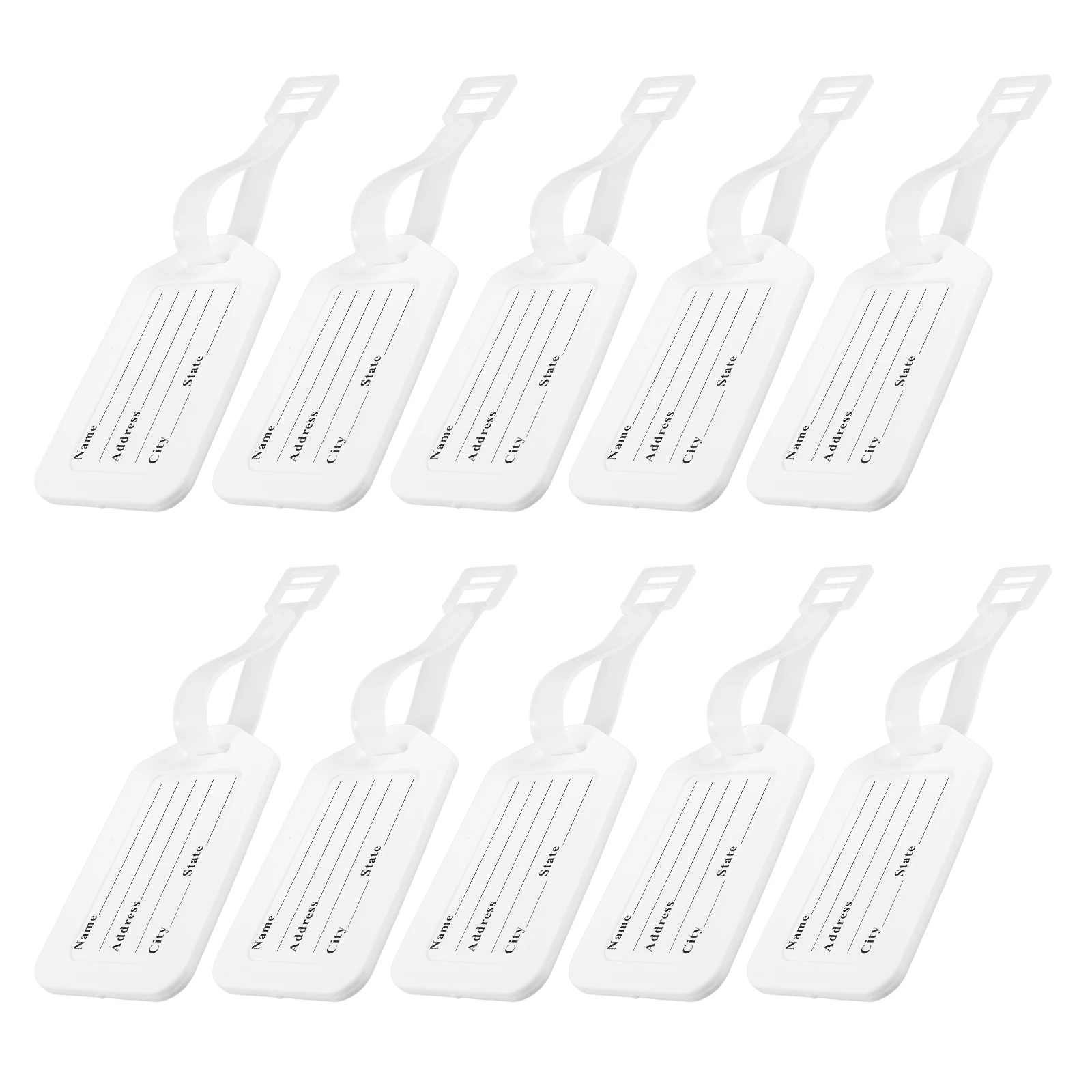 

16pcs Luggage Compact Key Multi-Function Plastic Travel Baggage Name Tags For Keys Pet Kids Usb Organizers Key Label Tags