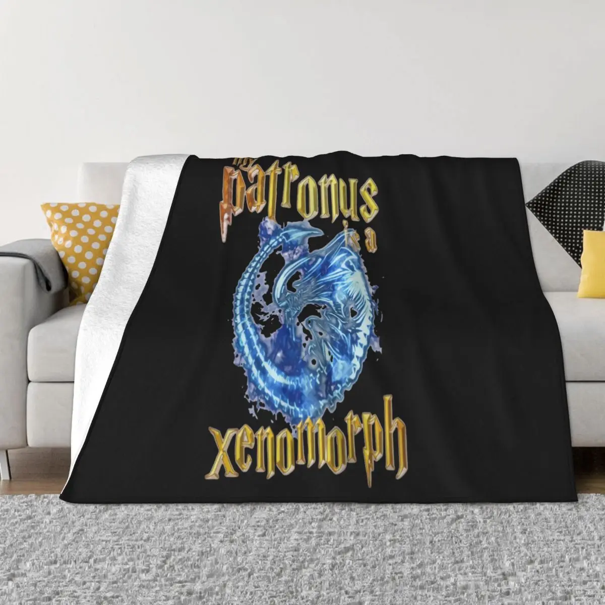 Men Outdoor My Patronus Is A Xenomorph2 Cool Tops Women Atmungsaktives Women Men Mug Cup Throw Blanket