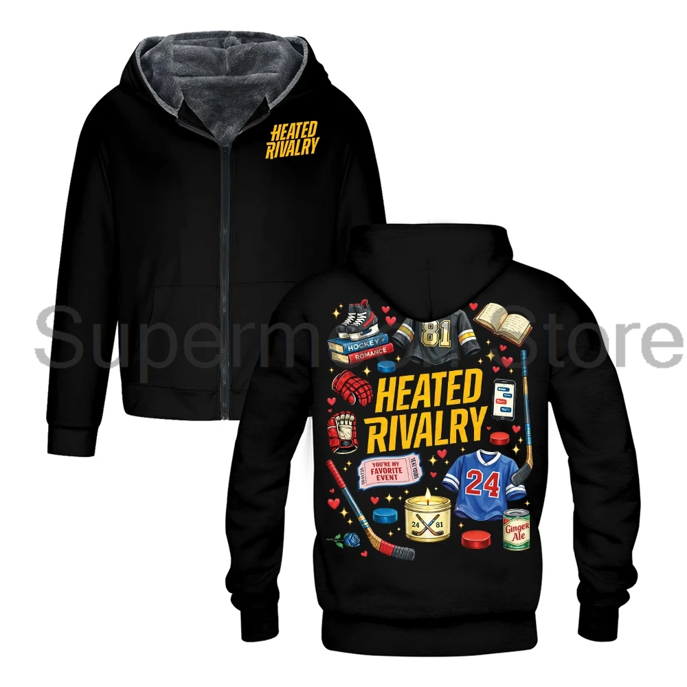 Hollander Rozanov Merch Heated Rivalry Outerwear Coat Unisex Long Sleeve Zip Up Hoodie Women Men Hooded Jacket Parkas
