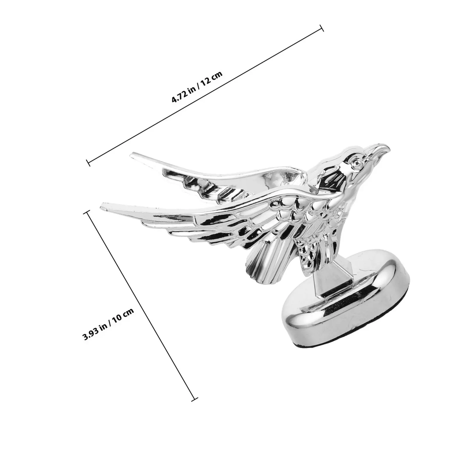 3D Eagle Hood Ornament Plastic Car Engine Hood Decoration Universal Fit for All Vehicles Realistic Detail Crafted Vehicle