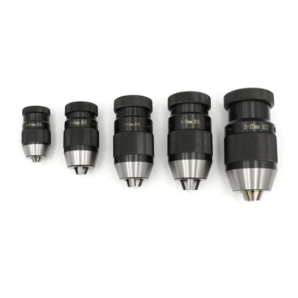 1SET morse cone M10 M12 MT2 MT3 B10 B12 B16 B18 B22 Drill Chuck Self Tighten Drill Chuck Light Duty Taper cnc machine