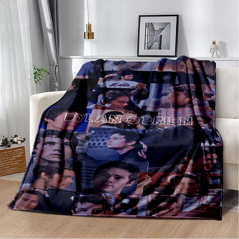 ثلاثية الأبعاد ديلان أوبراين DOB الممثل لينة بطانية قطيفة ، الفانيلا بطانية رمي بطانية لغرفة المعيشة غرفة نوم أريكة تتحول لسرير نزهة غطاء هدية