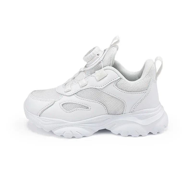 2024 Spring Summer New Little White Shoes Boys Sneakers Girls Breathable and Versatile Non-slip Wear-resistant Running Shoes