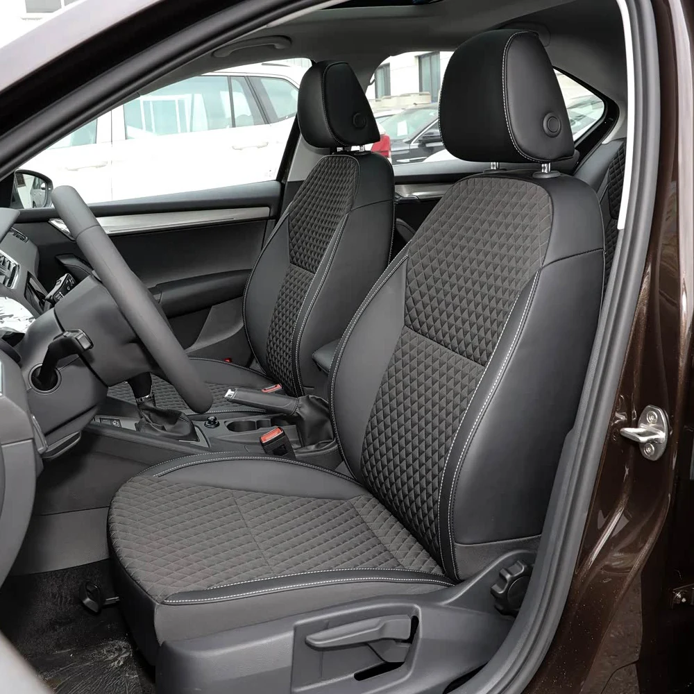 Car Special Seat Cover For Skoda Octavia 2017-2020 PU Leather Seat Cushion Protector Car Seat Covers Auto interior Accessories