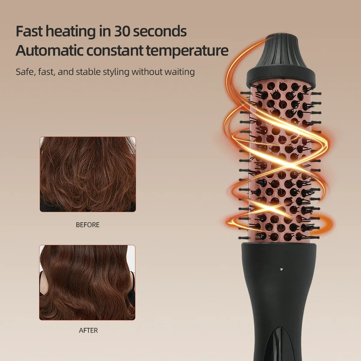 High quality   Fluffy Comb Dual-purpose Straight Hair Comb Household Multi-functional Lazy Electric Curling Comb