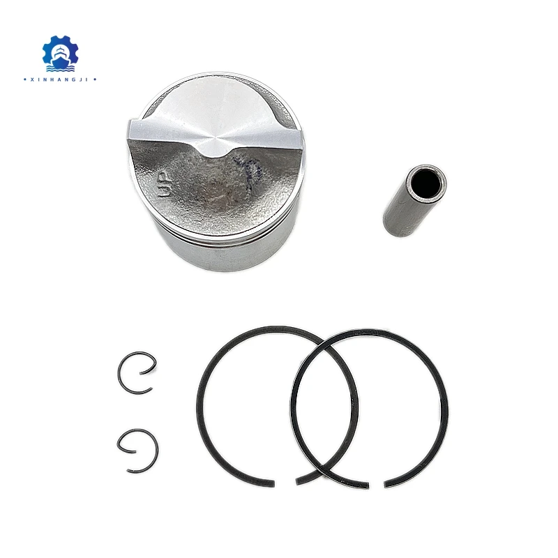 Piston (Std) Kit 6E0-11631-00 for Yamaha Outboard Motor 2-stroke 4HP 5HP 6E0-11631；6E0-11631-00 50MM Marine Engine