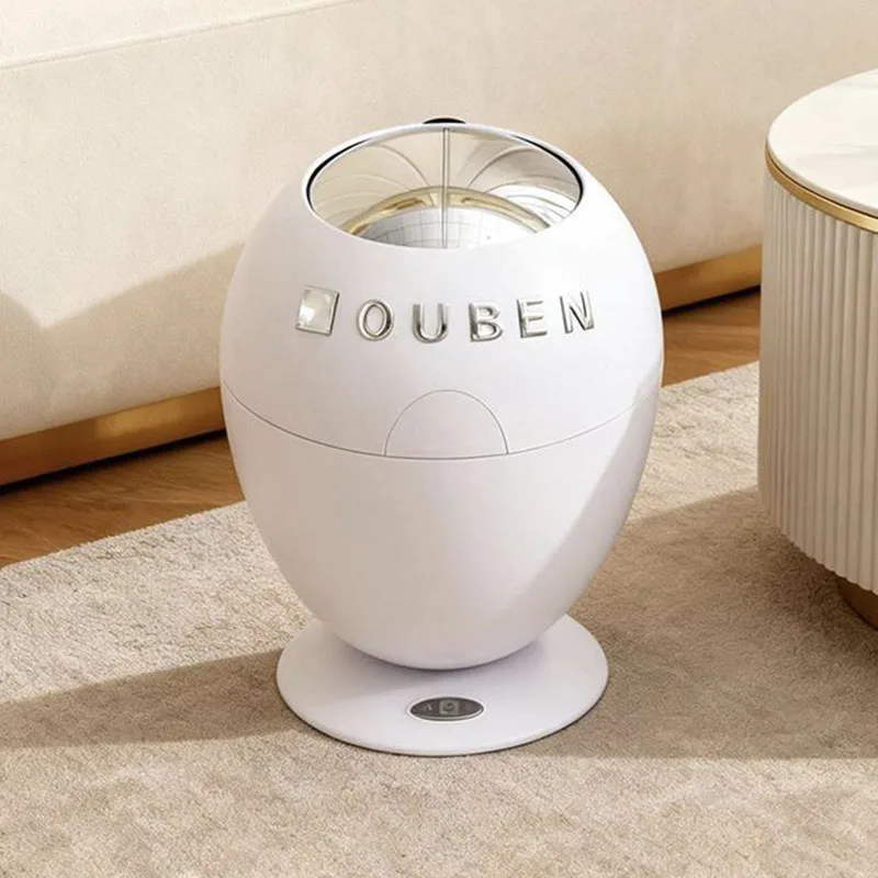 Automatic Sensor Trash Can Kitchen Cute Trash Bins Modern Creative Rubbish Bucket Bedroom Anti Odor Garbage Bucket with Lid