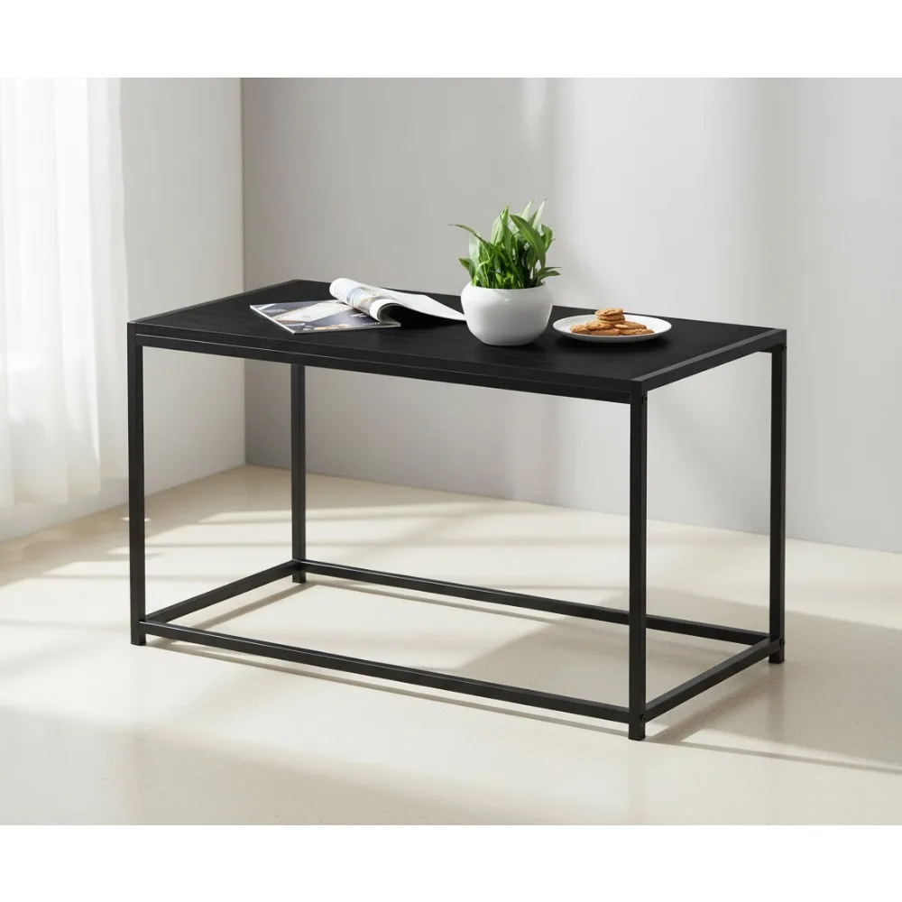 

Современный журнальный столик для гостиной, прямоугольный металлический каркас, компактный дизайн для квартир и общежитий, 30x15,75x17,5 дюймов