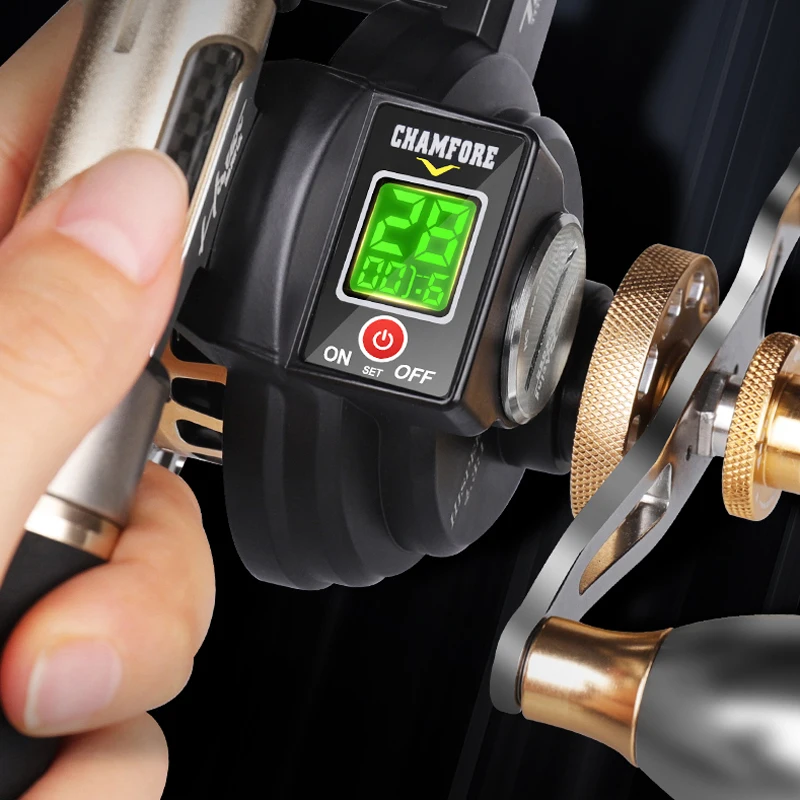 computer fishing reel AtlantiX 12000 Electric for Deep Sea Big Game Only Reel / Right Hand 110LB max drag Fishdrops Fishing Reels Spinning, Lightweight