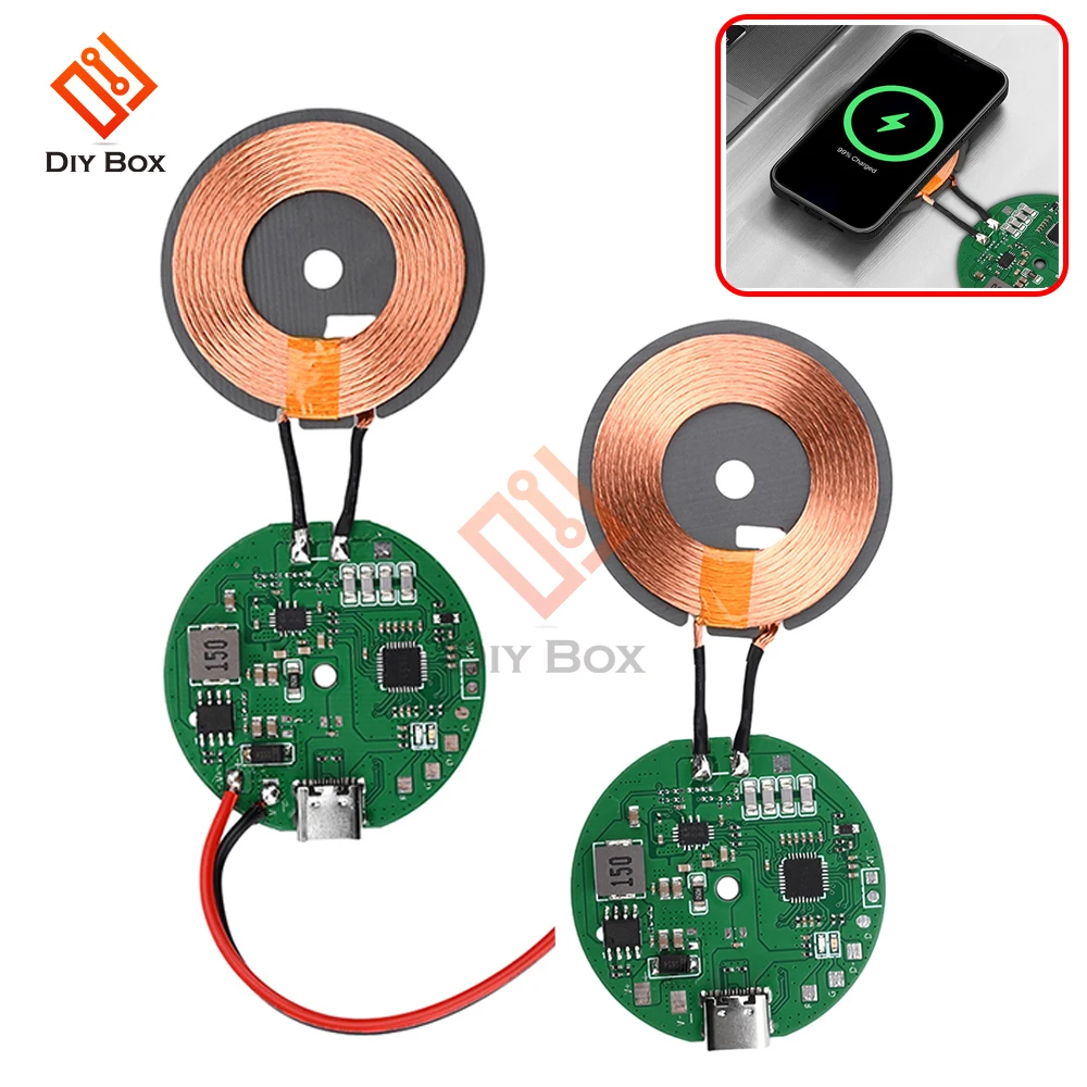 20W High Power Car Wireless Charging Module For 12V Car 24V Trucks Support For Foreign Object Detection Four Fold Protection