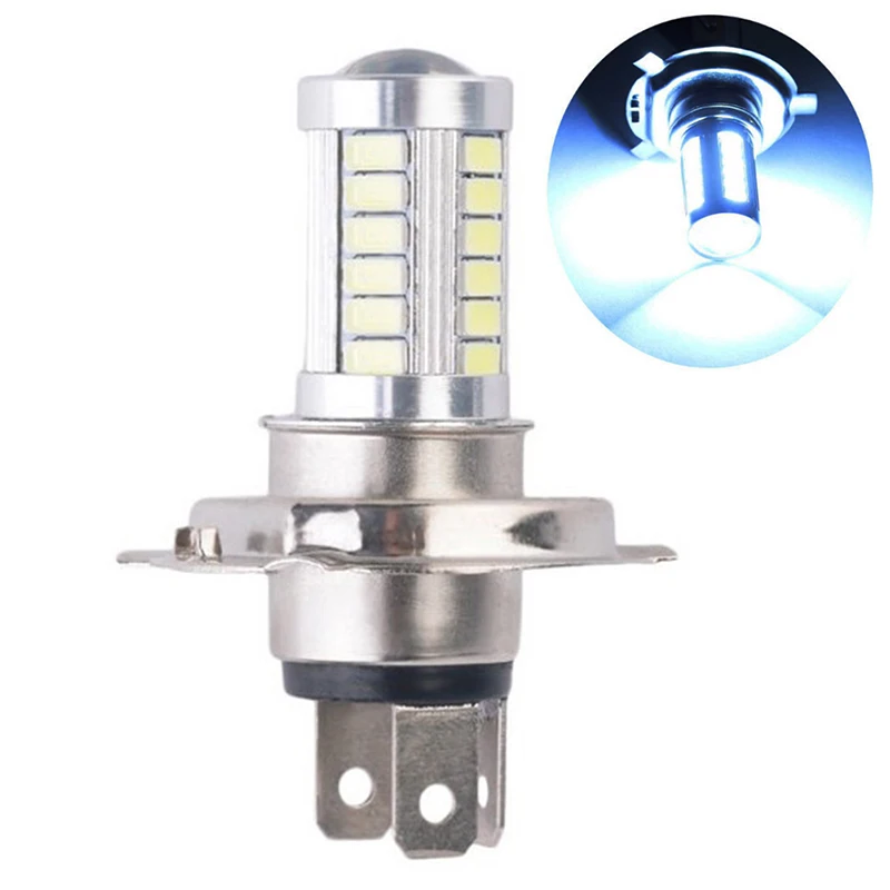 

* Hot Sale 1Pcs High Quality H4 33SMD LED Car Headlight Bulb Daytime Running Light White Motorcycle Fog Lamp