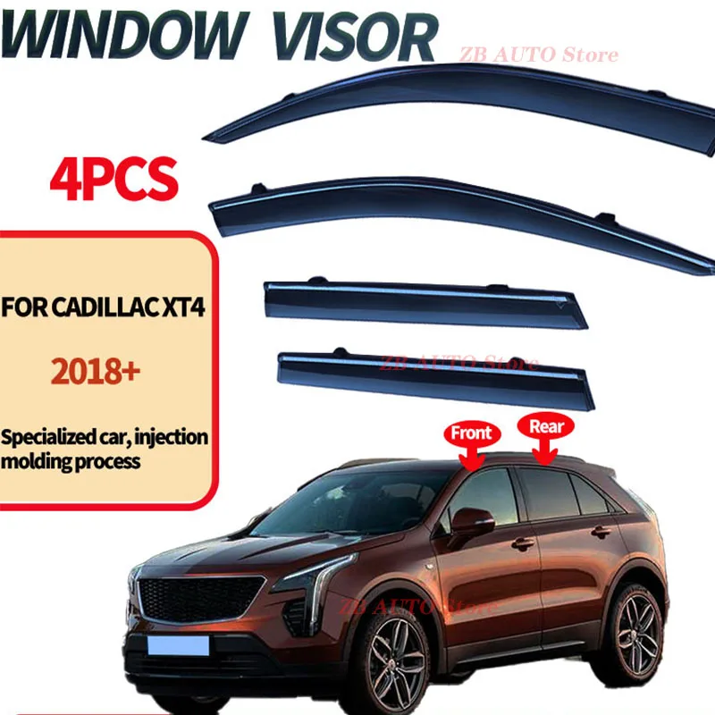 

For CADILLAC XT4 Window visors Rainwater prevention; Covering the sunlight; Anti fog; Snow prevention