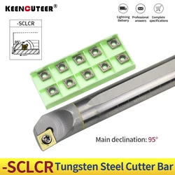 C04H-SCLCR03 C05H-SCLCR04 C06K-SCLCR06 Wolfraam Stalen Kotter Bar Interne Gat Draaigereedschap Ccmt Carbide Blade Draaibank Tool Set