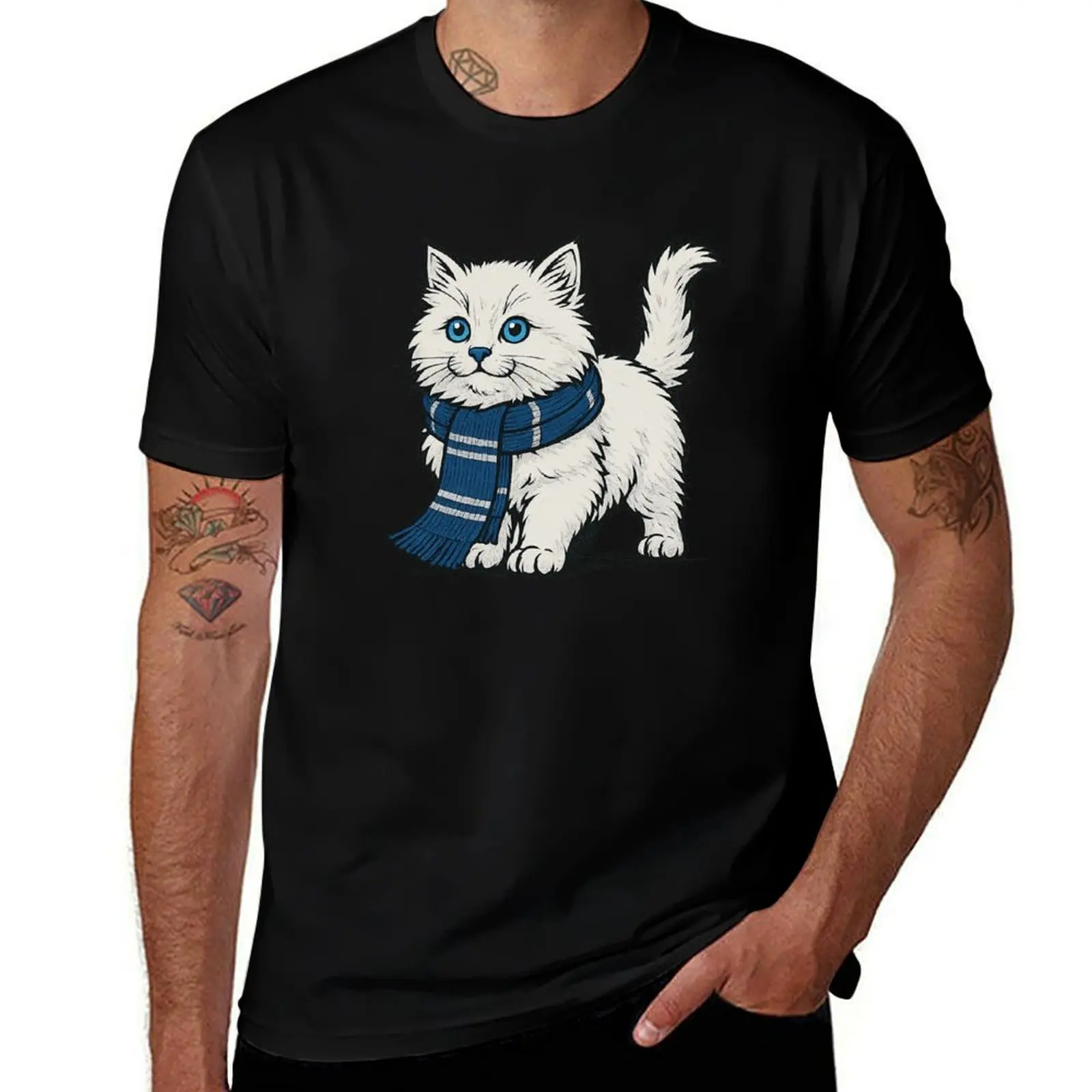 

Cat Ravenclaw Harry Potter T-Shirt summer top anime tshirt designer shirts mens t shirt graphic