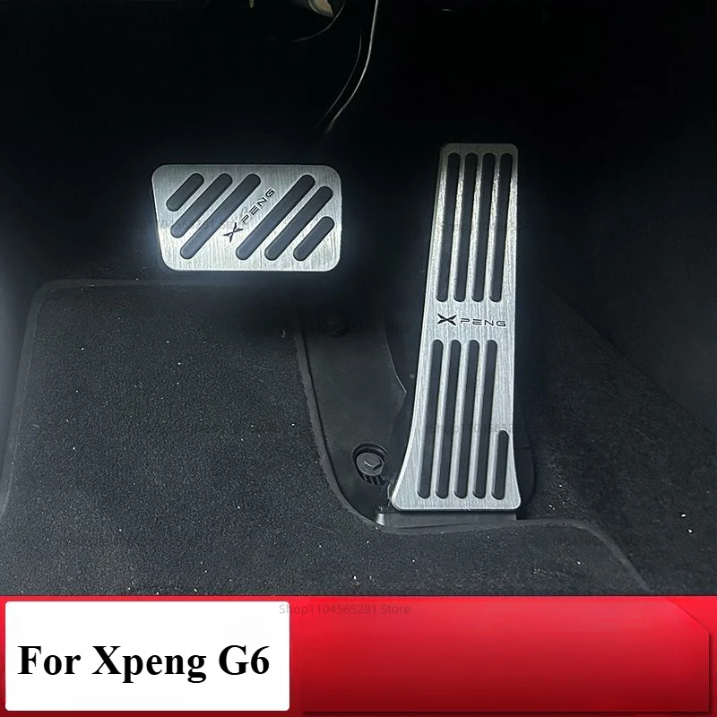 For Xpeng G6 2023-2026 Accelerator brake pedal Interior modification Accelerator brake antiskid Foot pedal Accessories