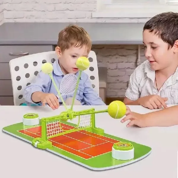 Mini Tabletop Tennis Battle Toy Set, Parent-Child Family Interactive Party Game for Kids