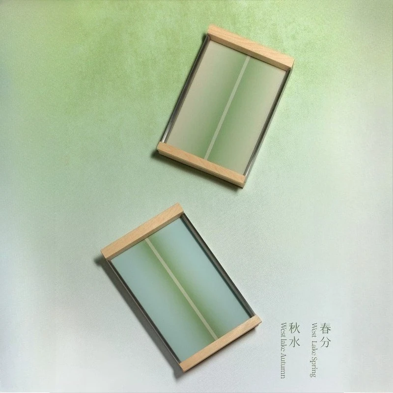 

Chinese-style spring equinox autumn water minimalist tray, Japanese-style solid wood modern tea tray