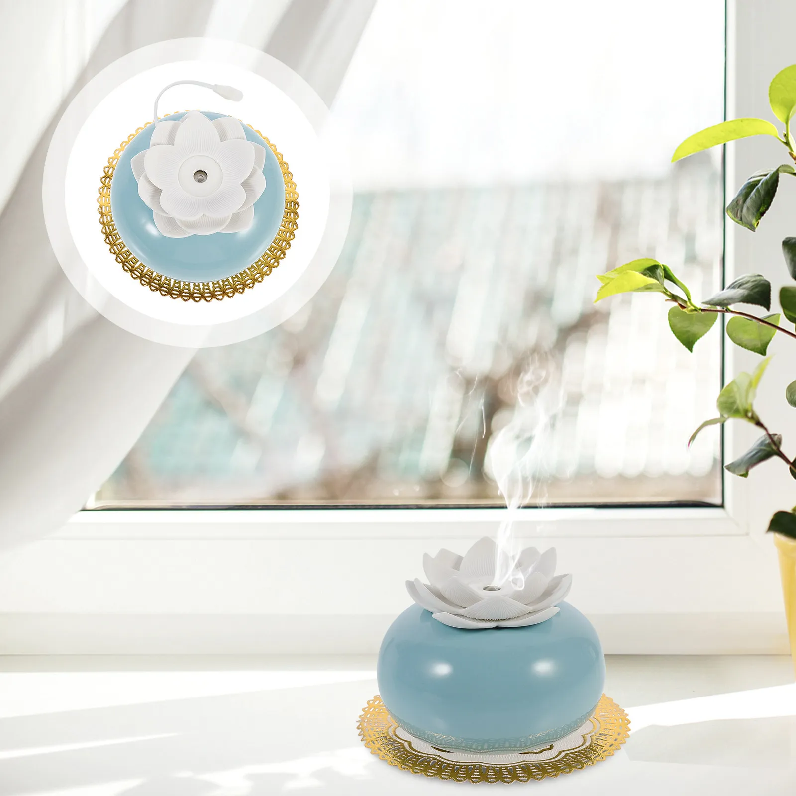 1Pcs Versatile USB Mini Humidifier Aromatherapy Diffuser Skin Protection Purified Air for Home Office Tabletop Use