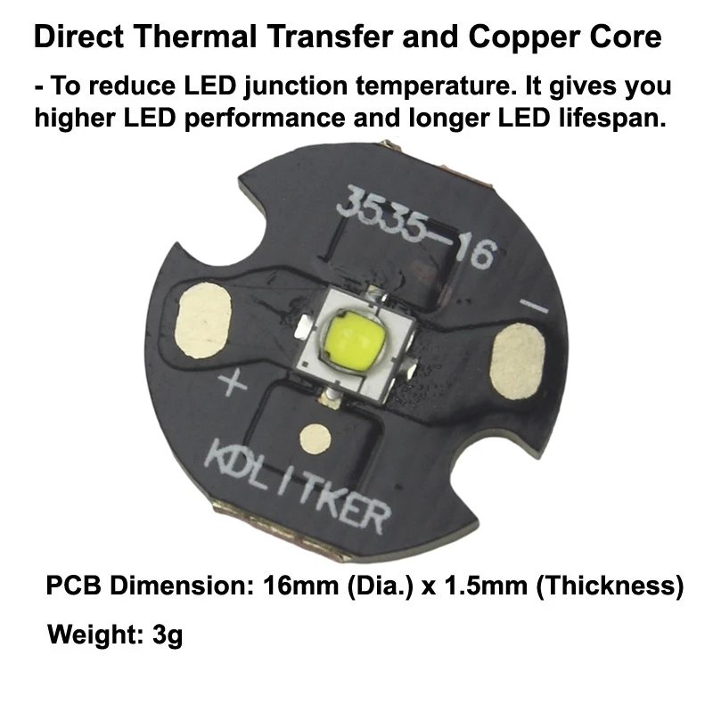 SST-20 Gen 2 10W 3A 1100 lumen 6500K SMD 3535 LED emettitore torcia fai da te LED Bead