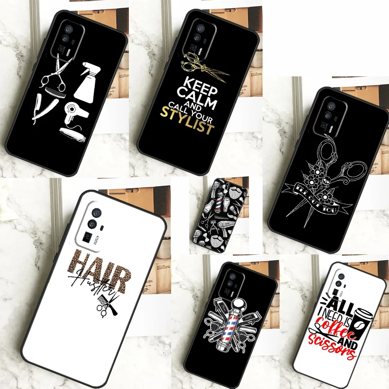 Hair Stylist Hairdresser Case For Xiaomi 13T 11T 12T Pro 13 14 Ultra 12 Lite POCO F6 F5 X6 Pro M6 X3 X5 M5s F3 Cover