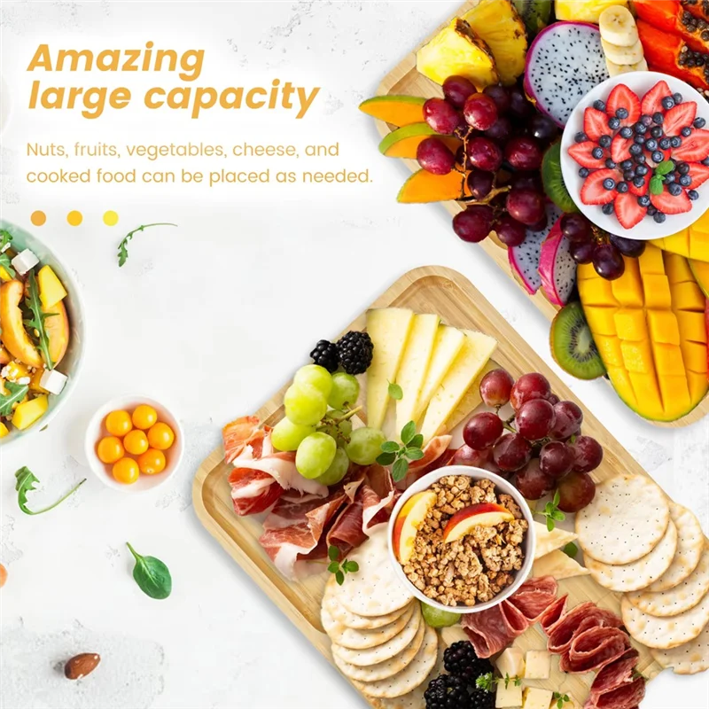 

T98C-Travel Portable Charcuterie Boxes With Clear Lid, Charcuterie Board Cheese Board Cutting Boards For Kitchen Newhome Gift