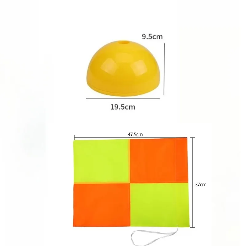 Penanda Latihan Tiang Tanda Sepak Bola Penanda Kelincahan Bar Rintangan Tahan Jatuh untuk Latihan Sepak Bola Basket Olahraga Luar Ruangan