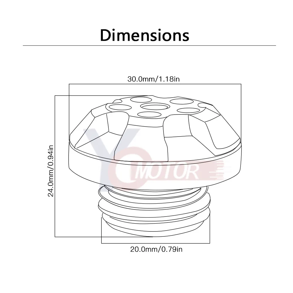 NEW CNC M20*2.5 Engine Oil Filler Cap Plug Bolt Screw cover Motorcycles Accessories for DUCATI Multistrada 1200S YAMAHA Tmax 530